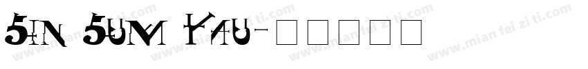 Sin Sum Yau字体转换